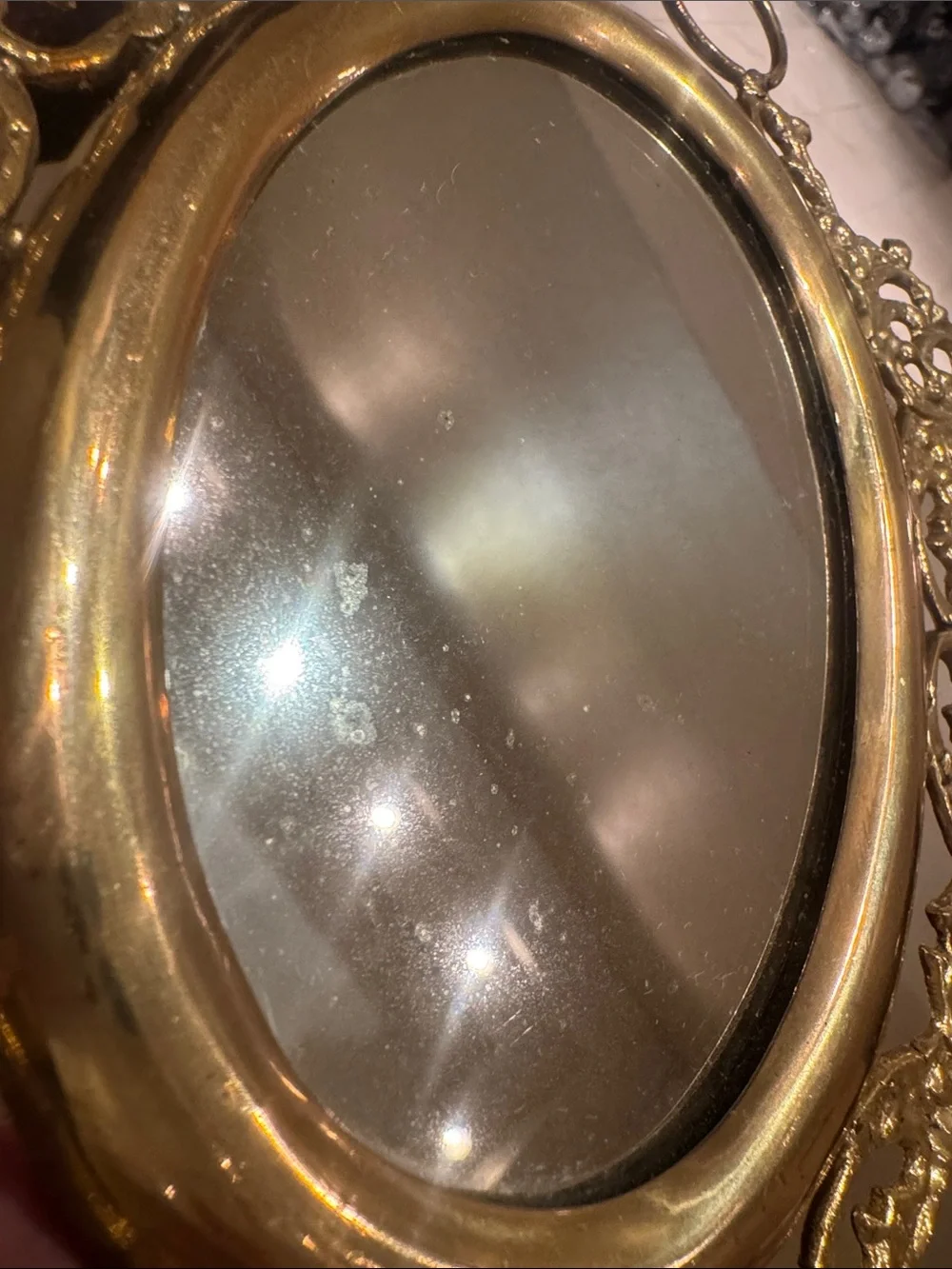 Vintage Mid Century Modern Gold Gilt Twin Mirrors